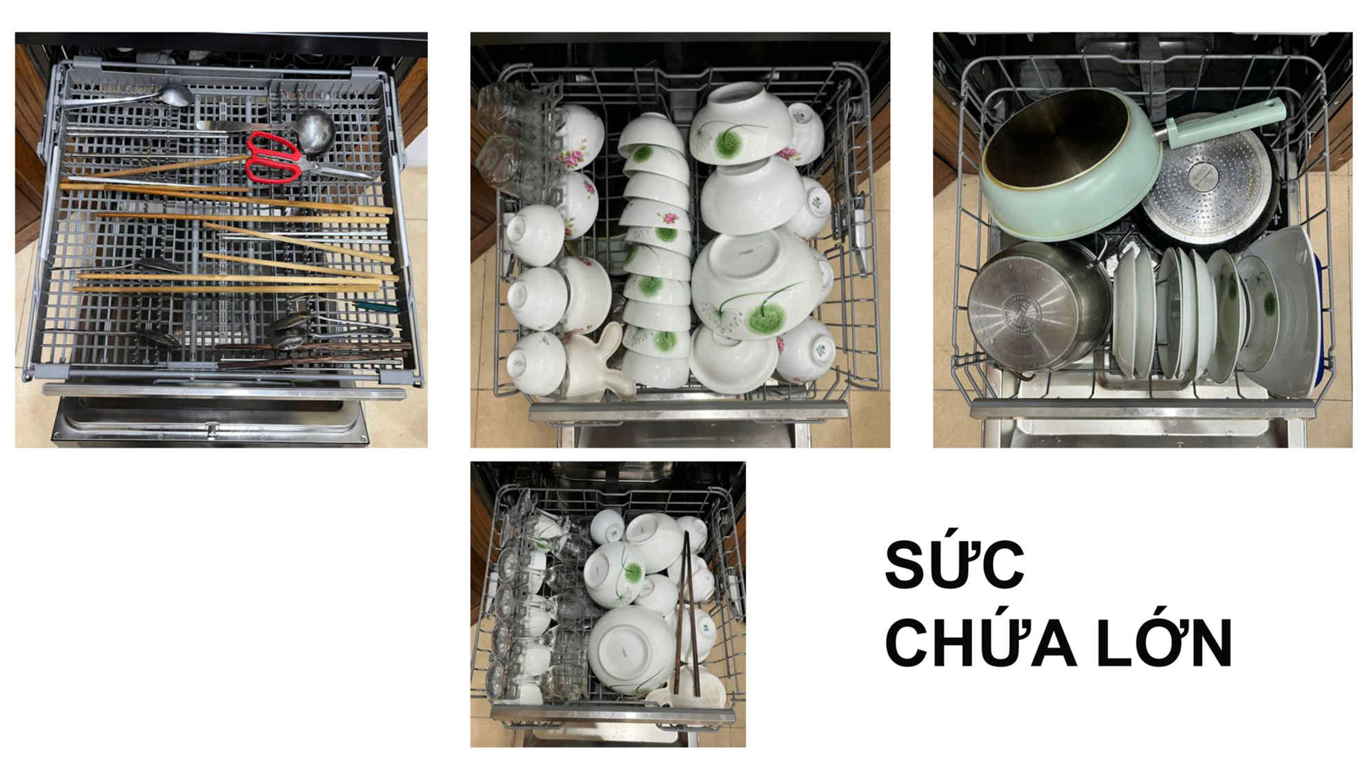 Dung tích lớn cho đại gia đình